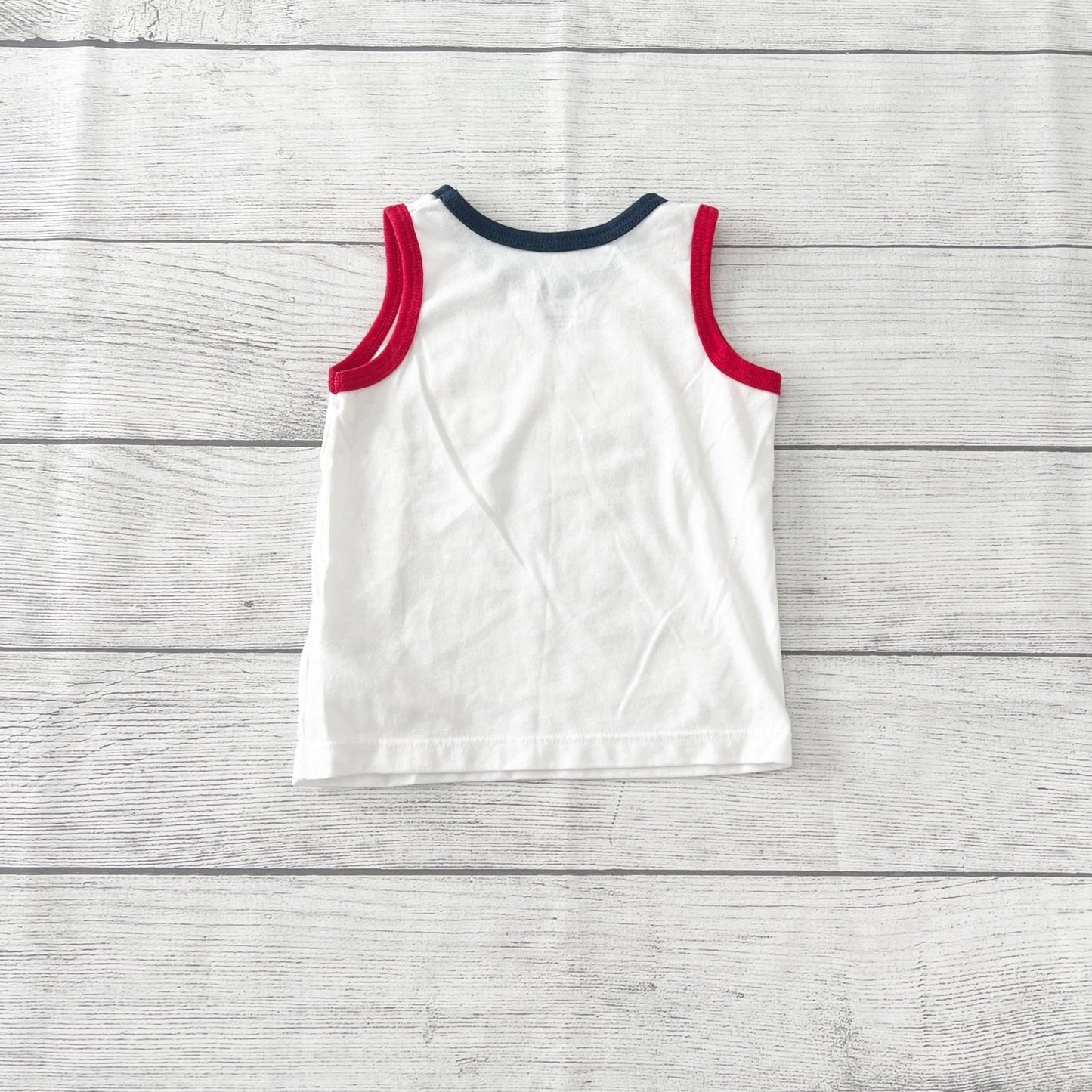 Celebrate Boy “Rad White & Blue” Tank Top Patriotic 4th of July 9-12 Months