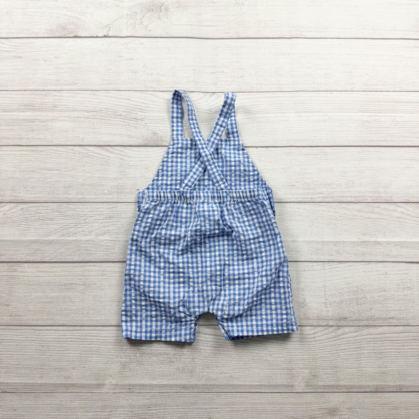 Carter’s Just One You Baby Boys Gingham Shortall Checkered Romper 12-18 Months