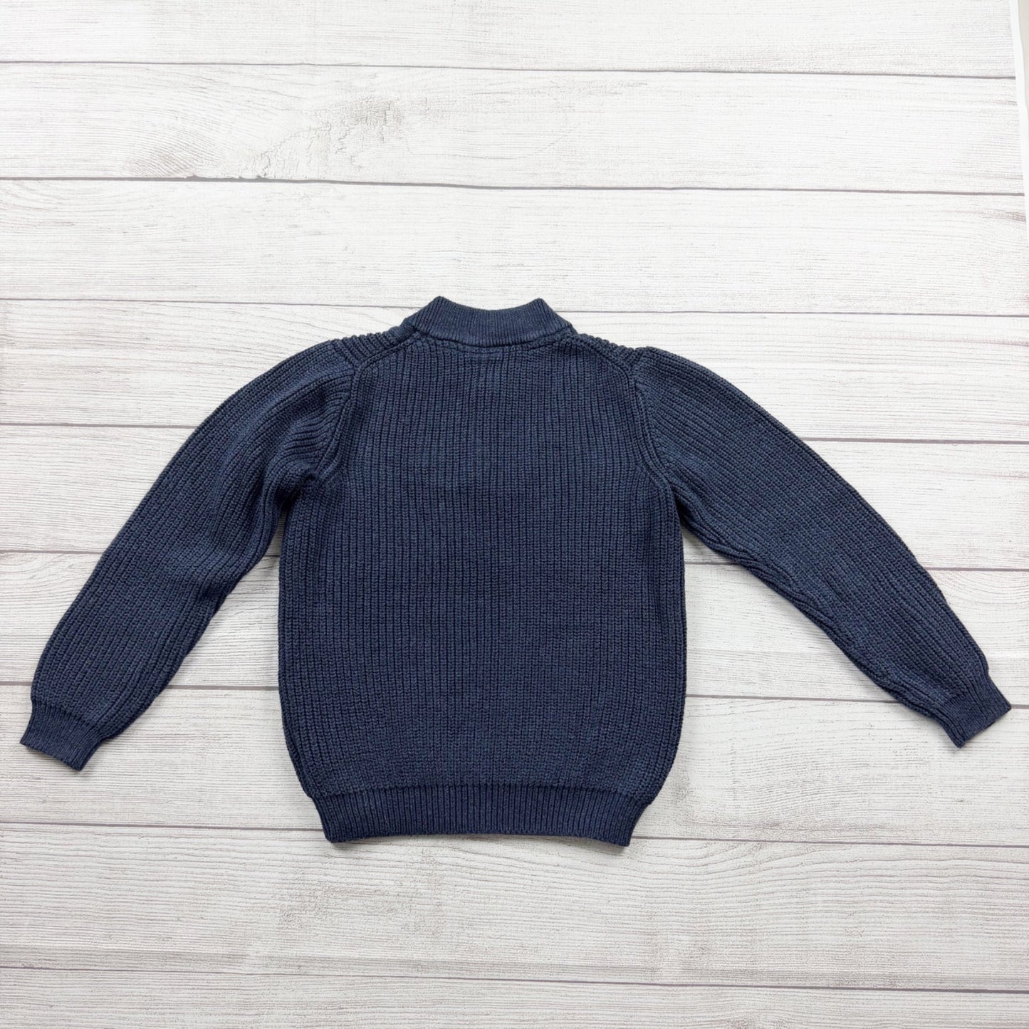 Janie and Jack Boys Ribbed Pullover Sweater Knit Crew Neck 6