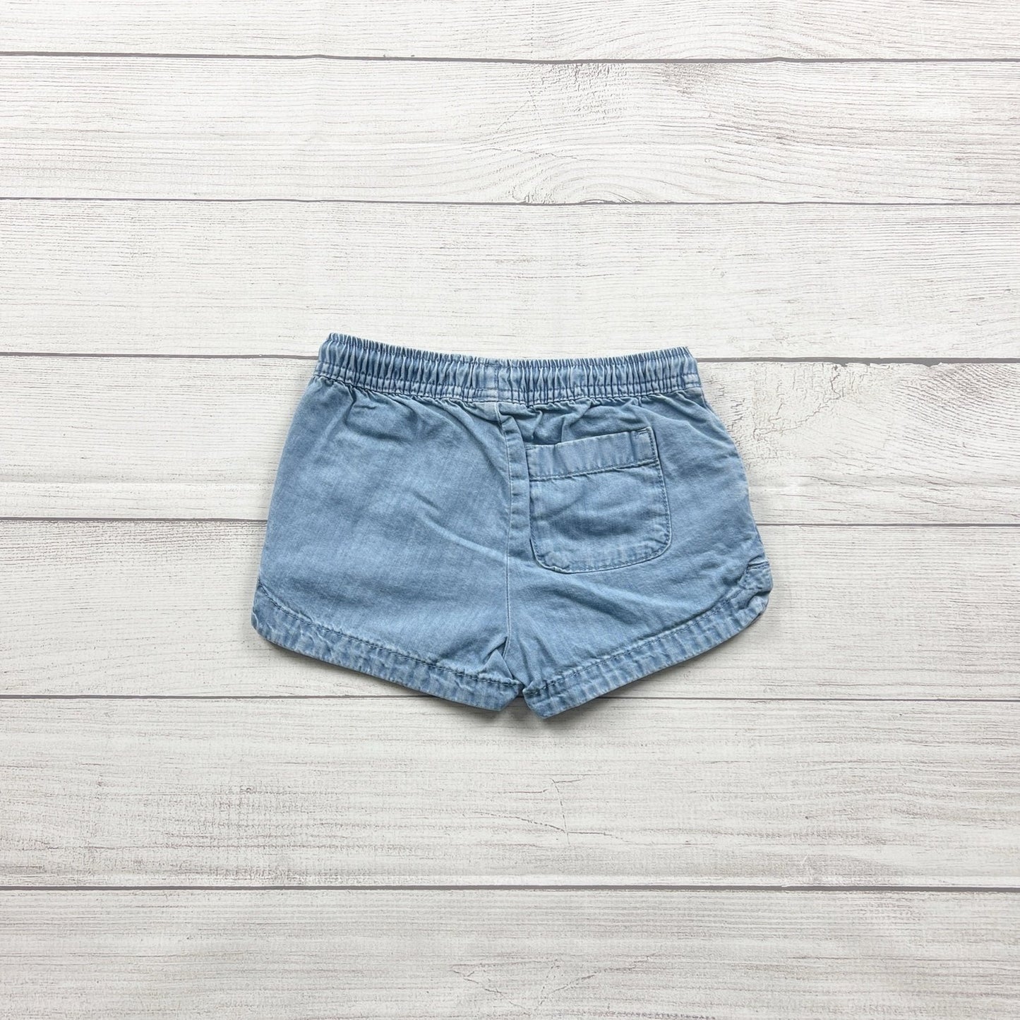 Jumping Beans Chambray Shorts Girls Light Pull On Pocket Shorts 5T