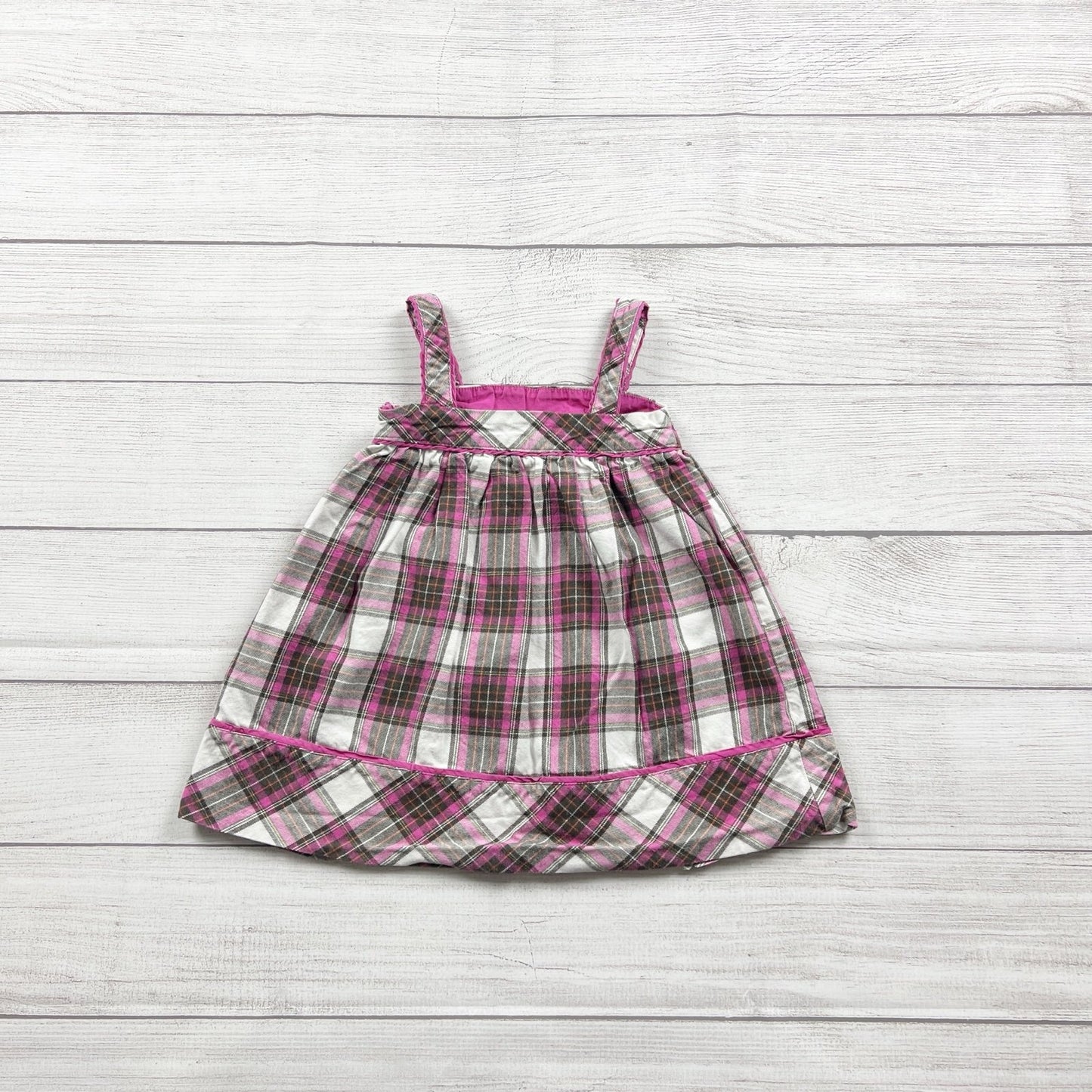 The Children’s Place Baby Girl Plaid Jumper Dress Pinafore 12-18 Months