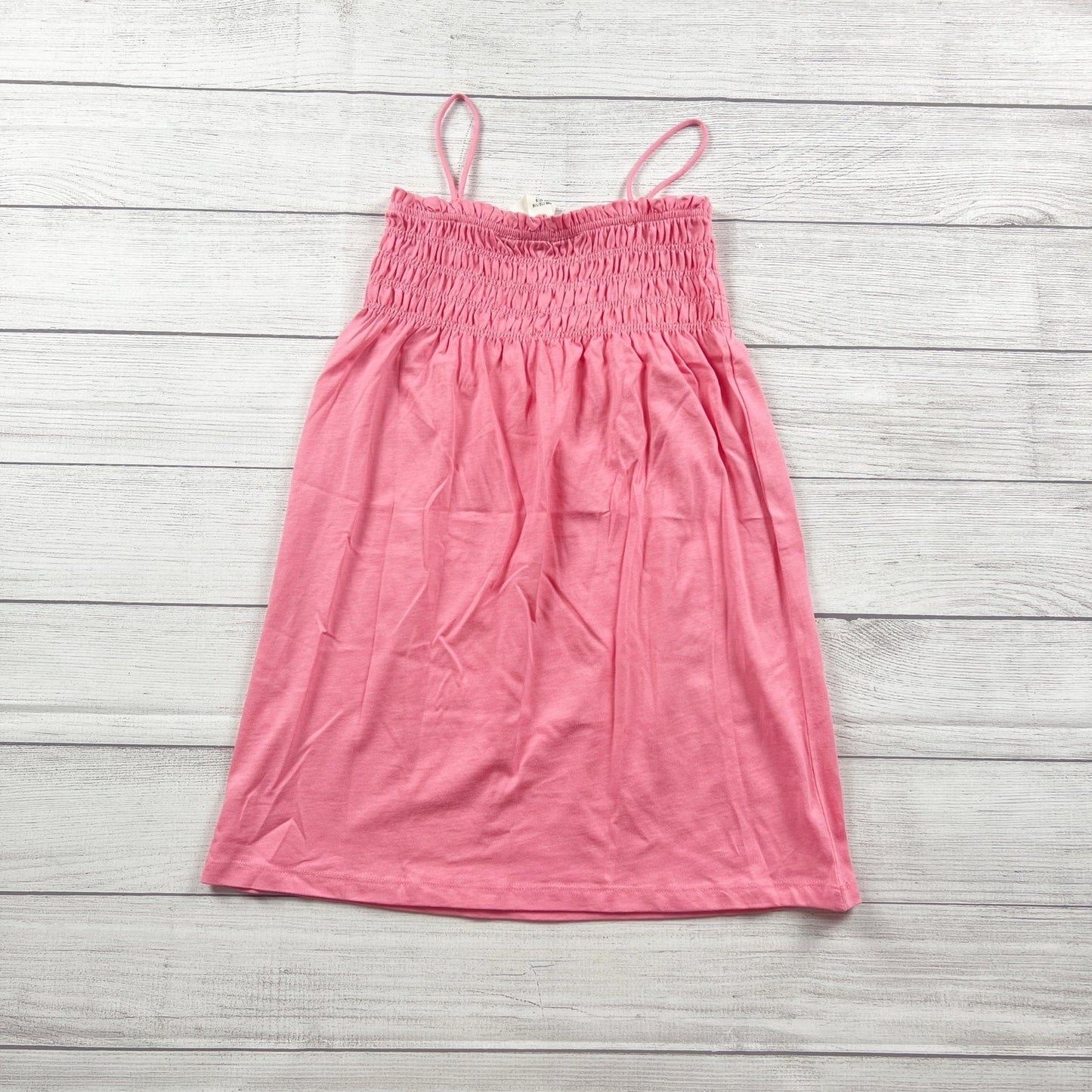 H&M Girls Dress Pink Smocked Sundress Spaghetti Strap Summer Dress 5T-6