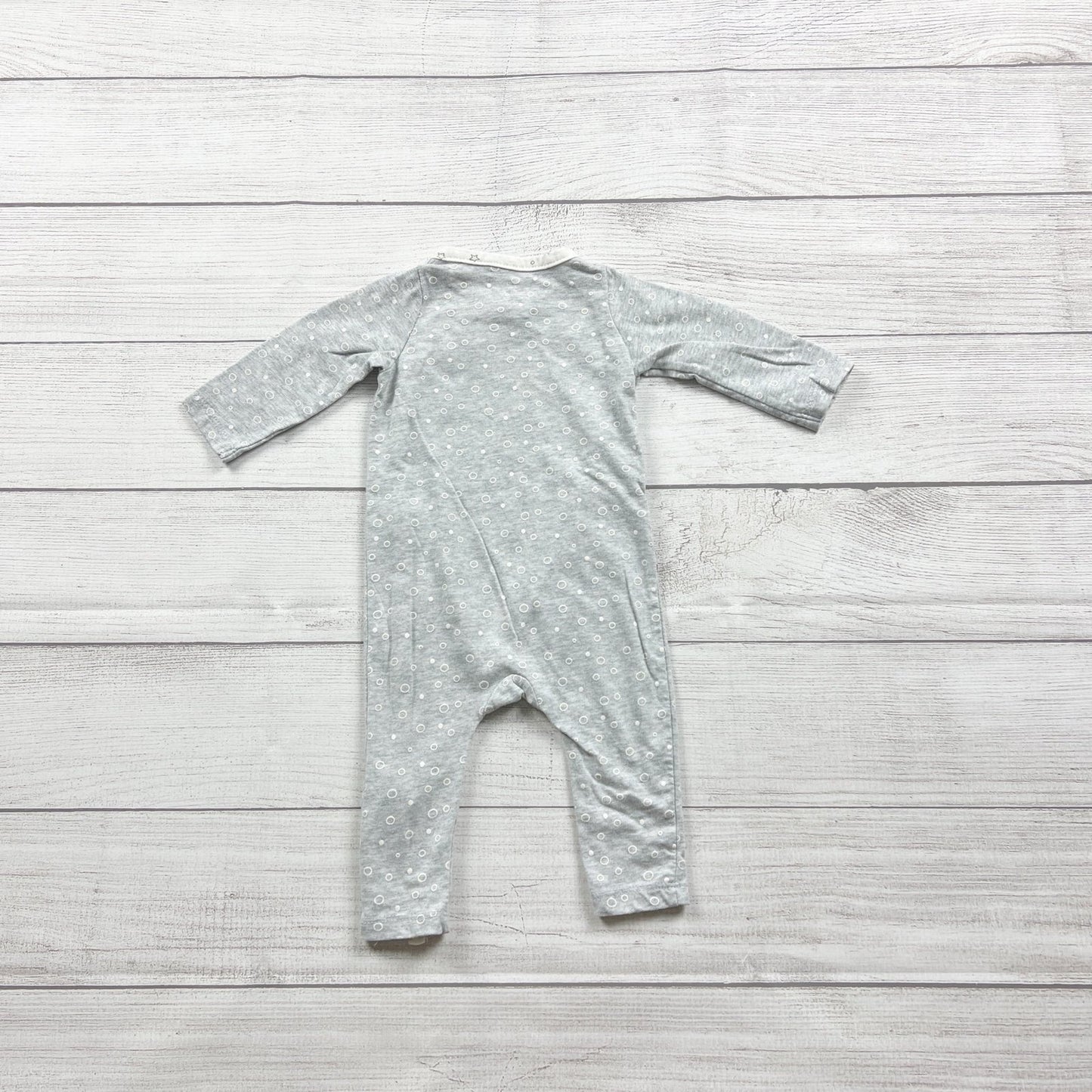 Jessica Simpson Baby Girl Sleeper Romper Wrap Snap One Piece 3-6 Months