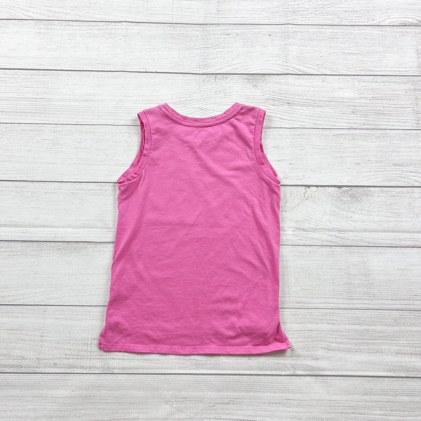 Athletic Works Girls Pink Sleeveless Tank Top "Be Bold" Lightning Graphic 6-6X