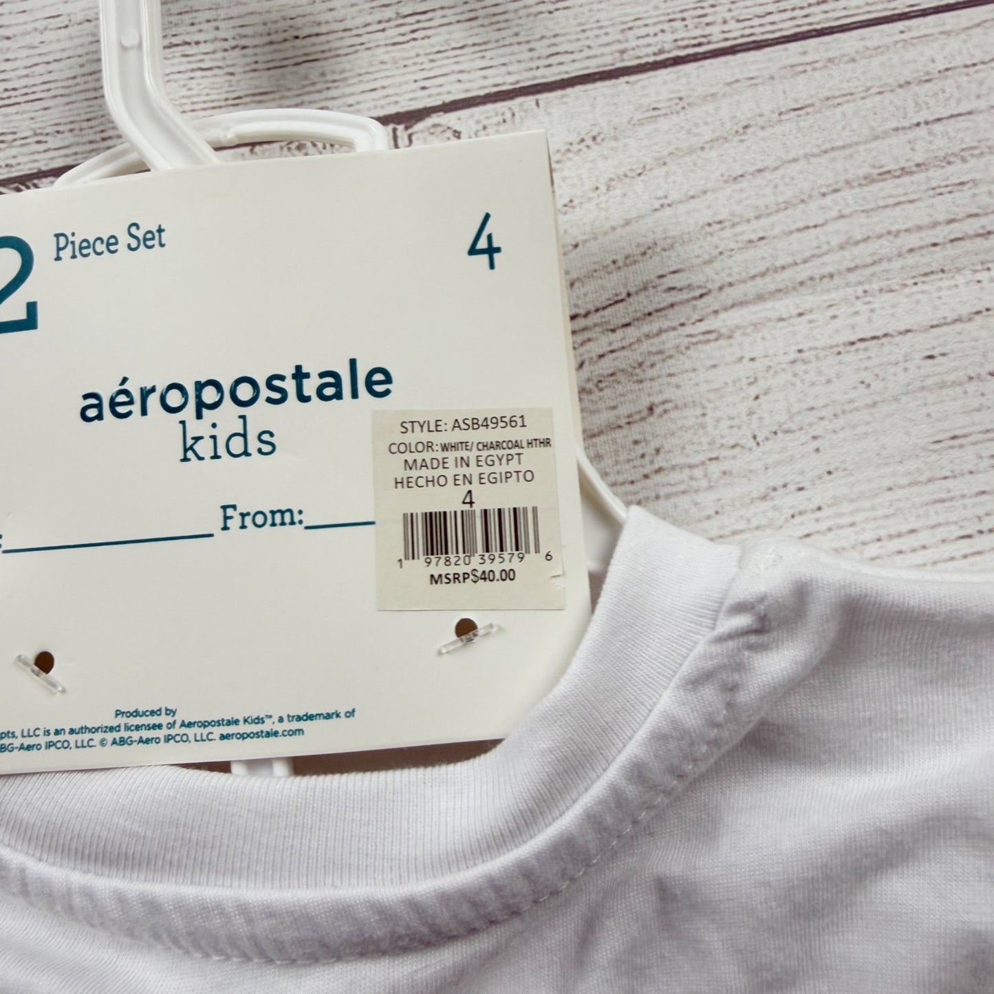 Aeropostale Kids Boys 2-Piece Outfit Set Cape Cod Graphic Tee + Shorts NWT 4
