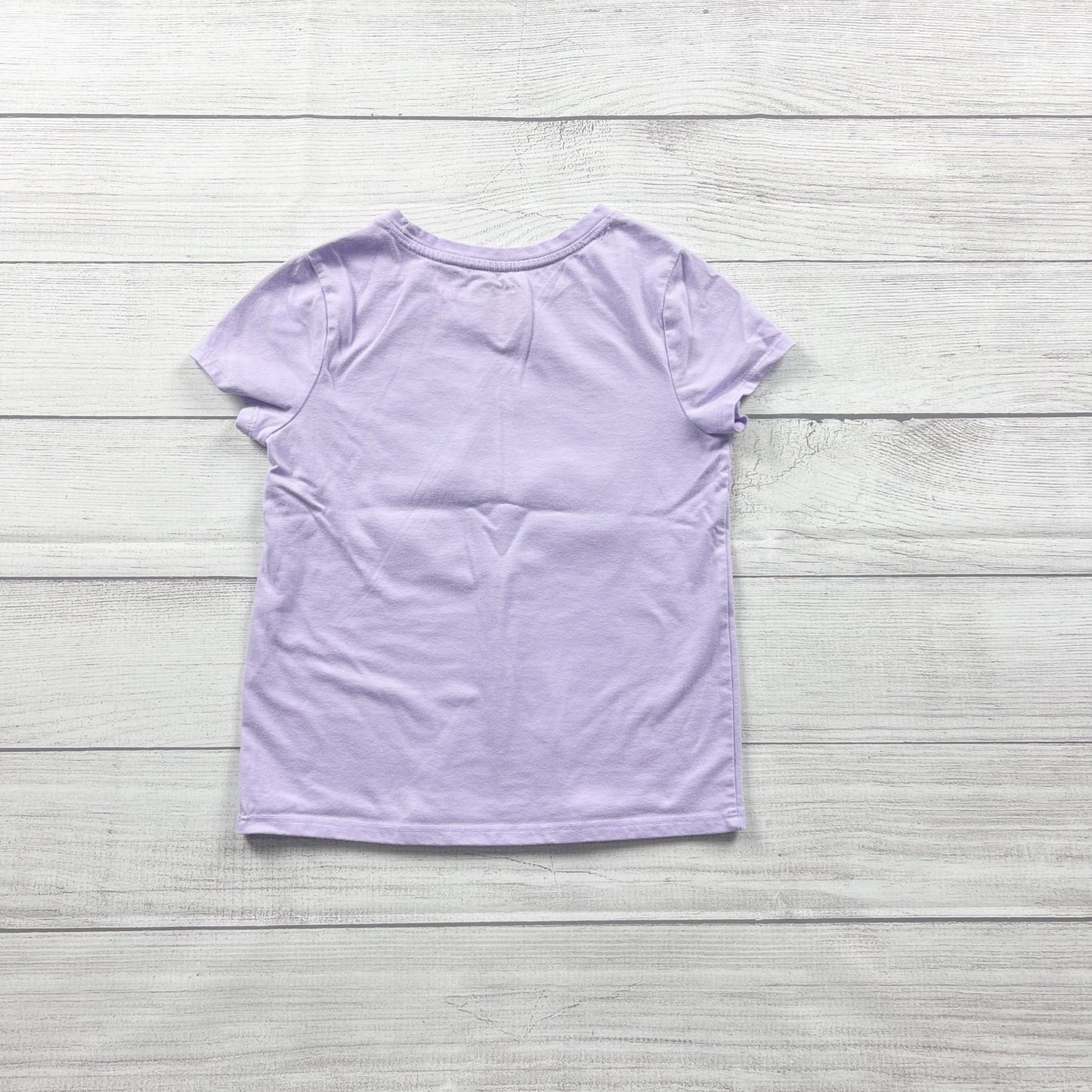 Cat & Jack Girls T-Shirt Purple Back to School Graphic Tee S 6-7