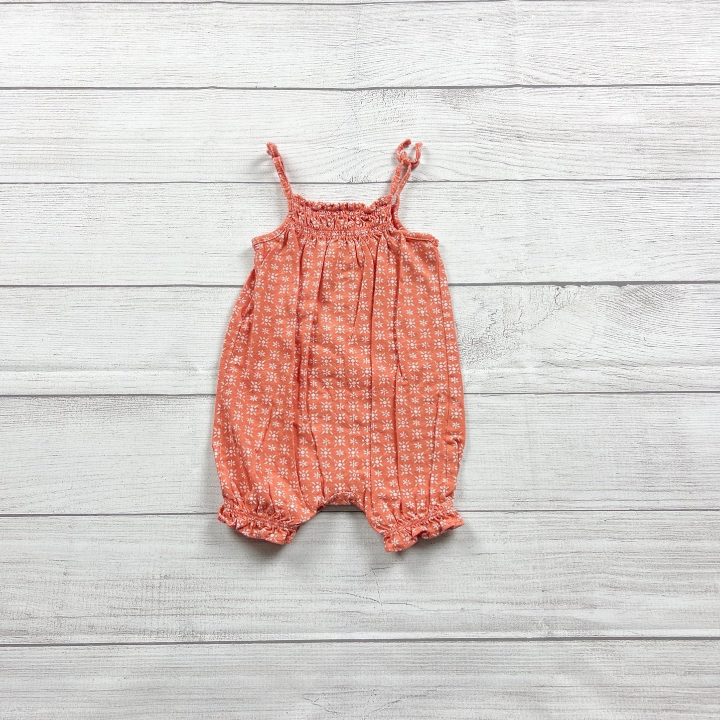 Baby Gap Floral Print Romper Baby Girls Sleeveless 3-6 Months