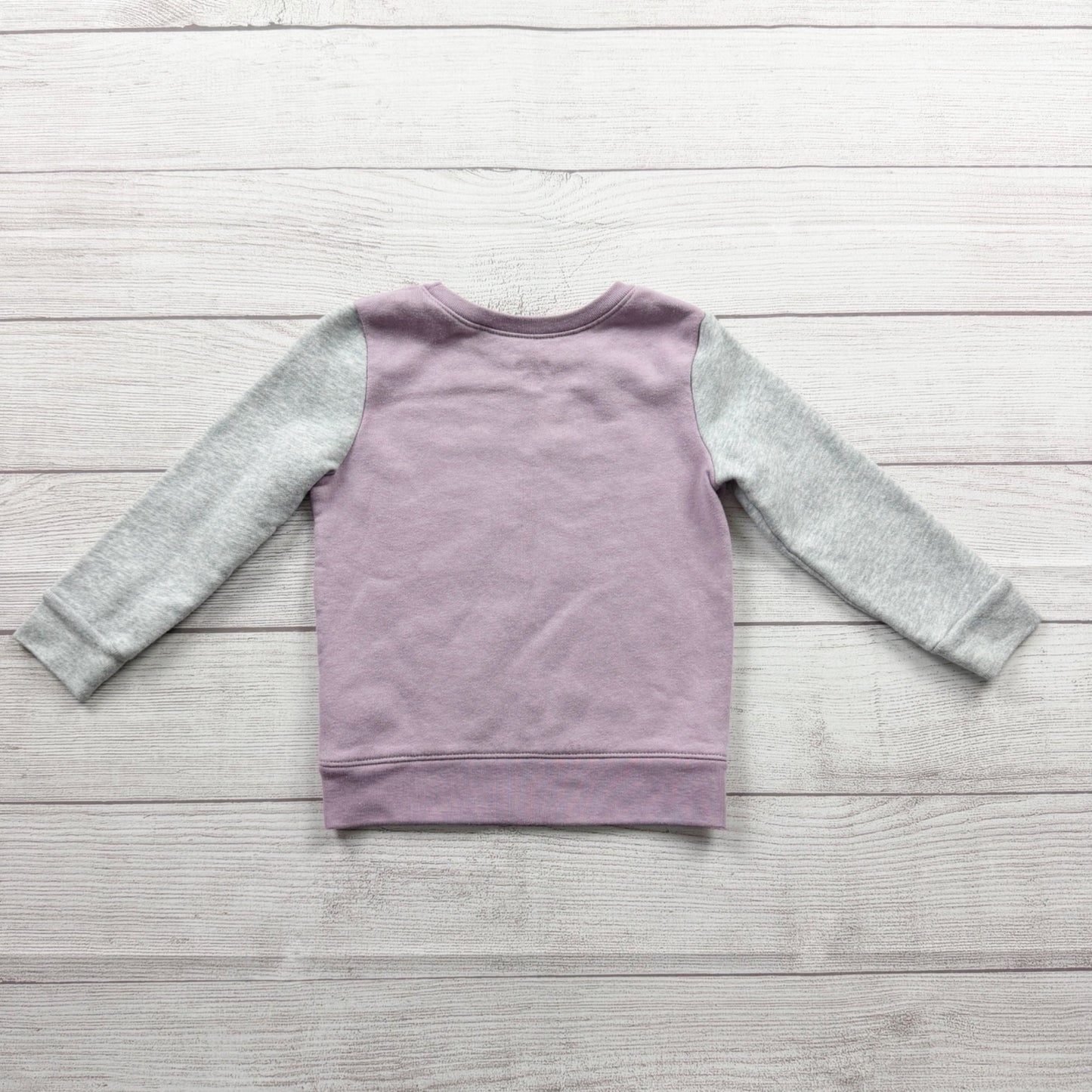 Garanimals Super Star Kids Sweatshirt Lavender Gray Long Sleeve Warm Cozy 3T