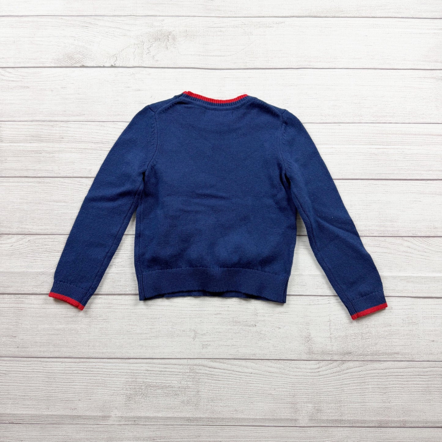 Mini Boden Christmas Sweater Guinea Pig Elf Knit Pullover Pom Pom NWT 4-5
