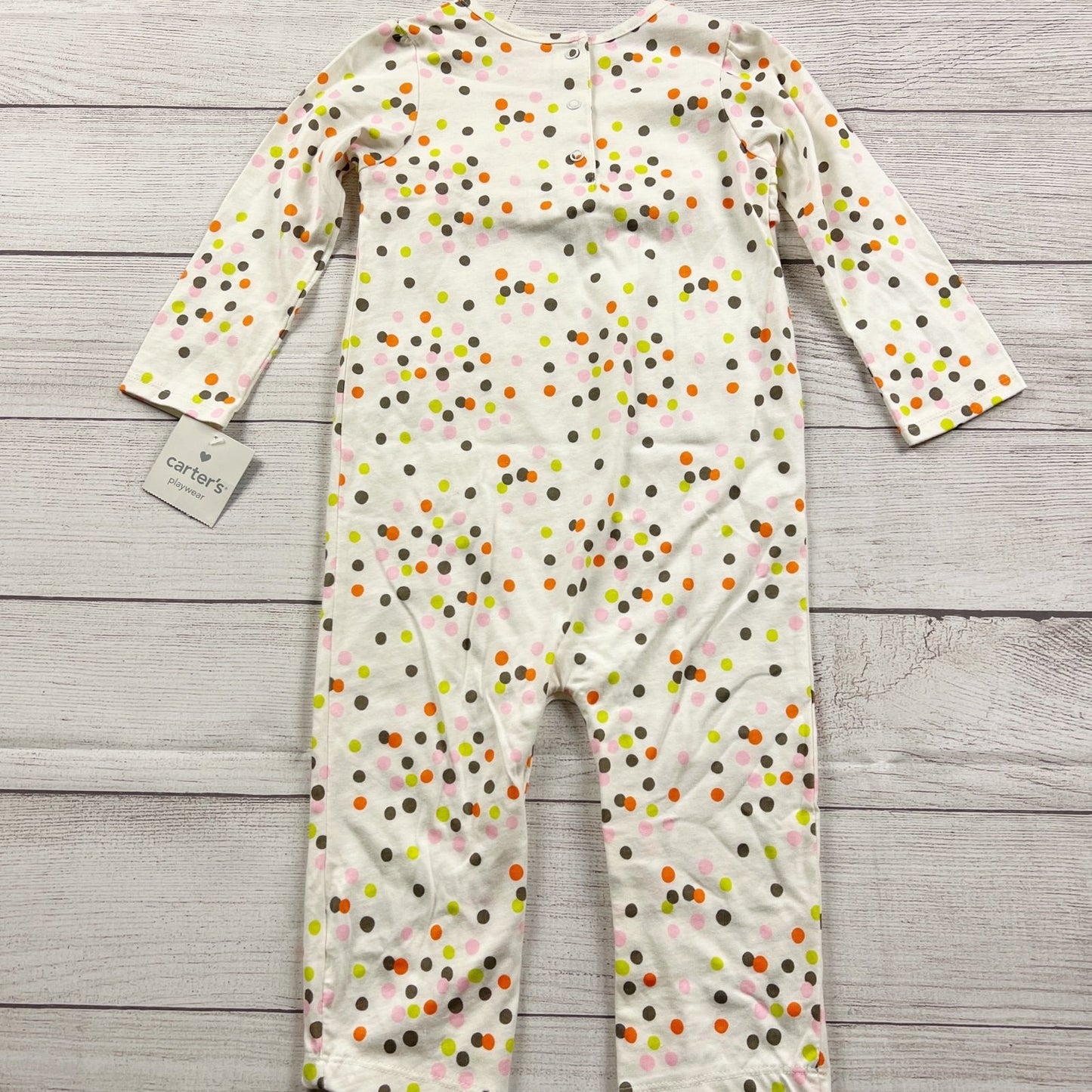 Carter’s Toddler Girl Polka Dot Jumpsuit Confetti One Piece NWT 18-24 Months