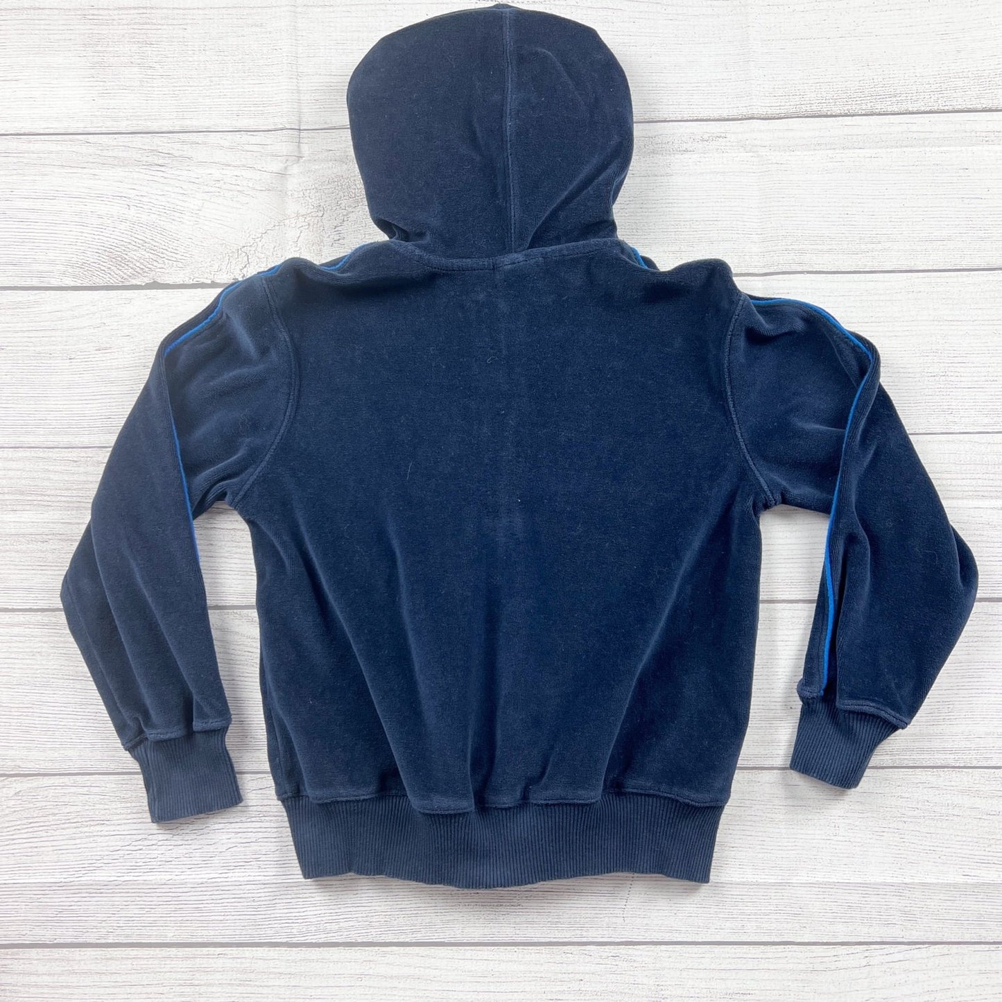 Nike Boys Zip Up Hoodie Navy Blue Terry Cloth Full Zip Sweatshirt Jacket 7