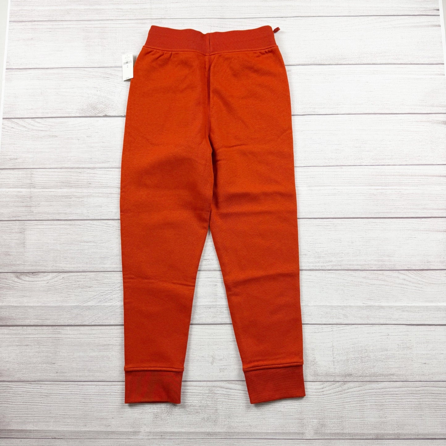 Gap Kids Jogger Sweatpants Orange Fleece Lined Drawstring Pants NWT M