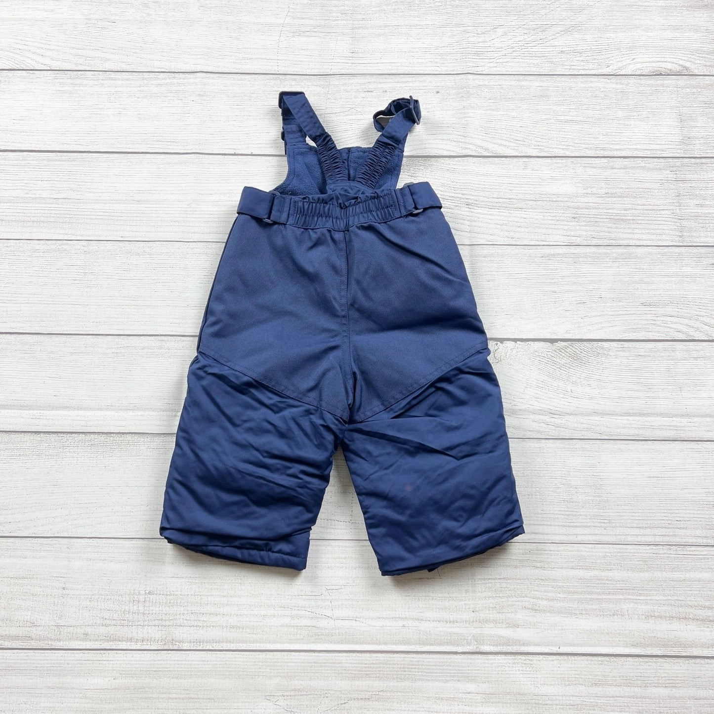 Cat & Jack Baby Snow Bib Overalls Navy Blue Insulated Winter Pants 12 Months