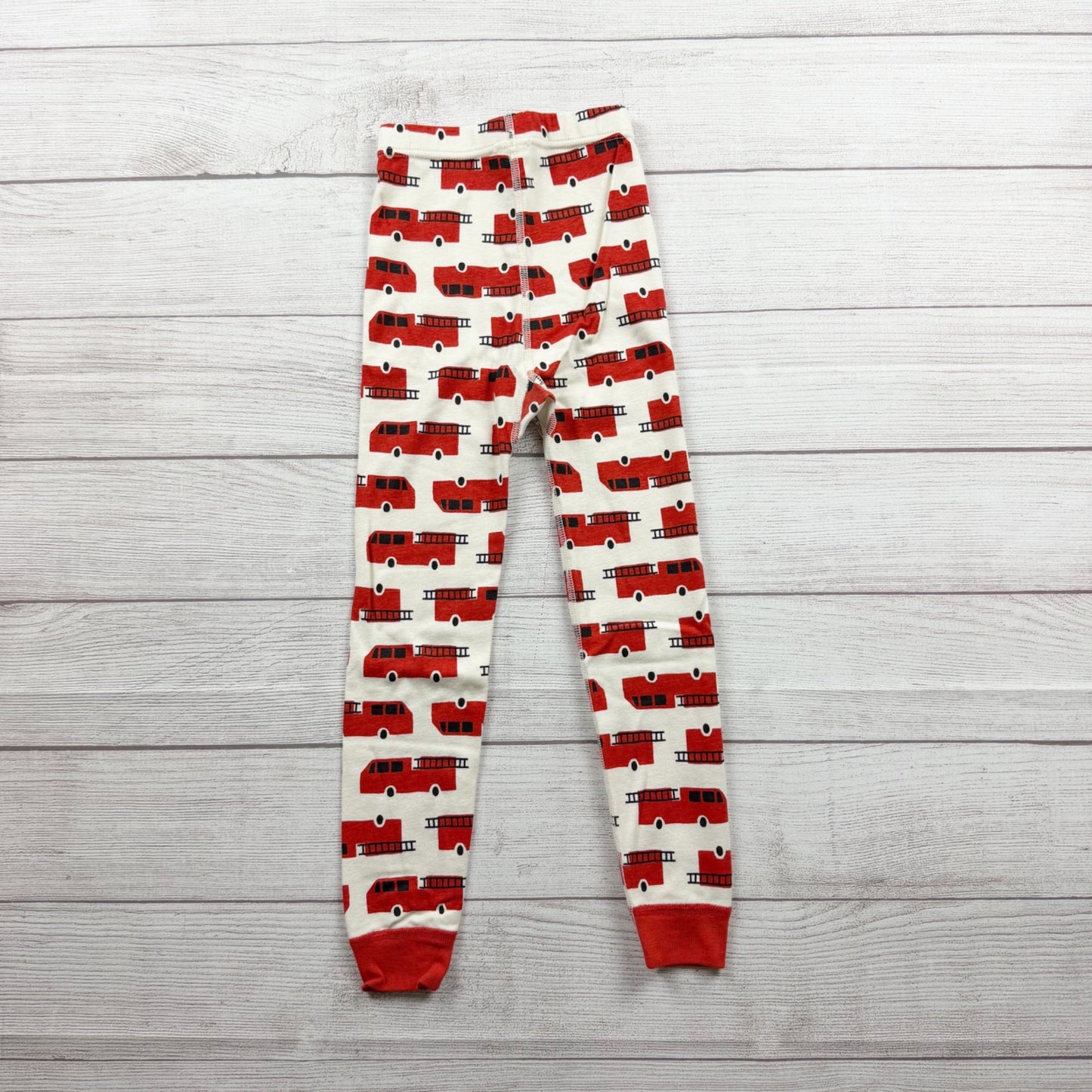 Hanna Andersson Organic Cotton Fire Truck Pajamas Set 5