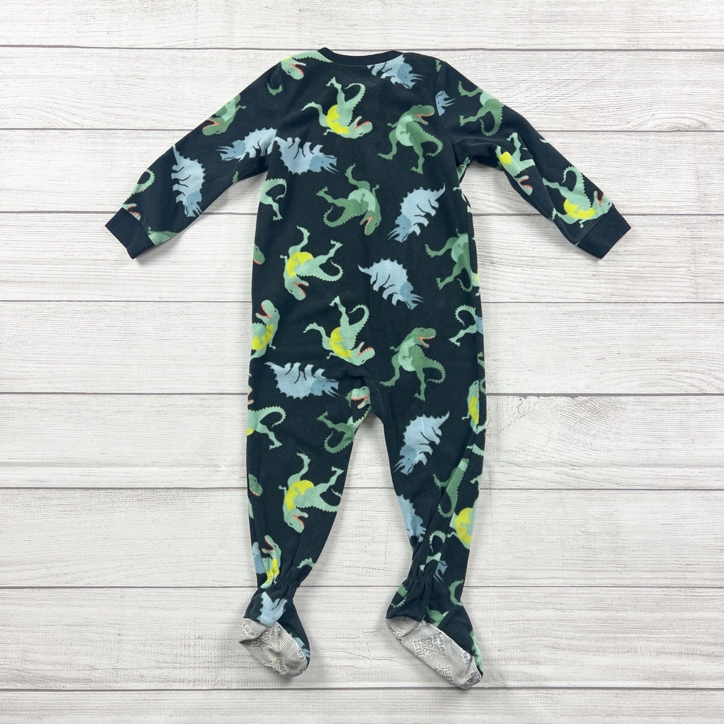 Carter’s Toddler Fleece Footed Pajamas Dinosaur Print Zip Up Sleeper 2T