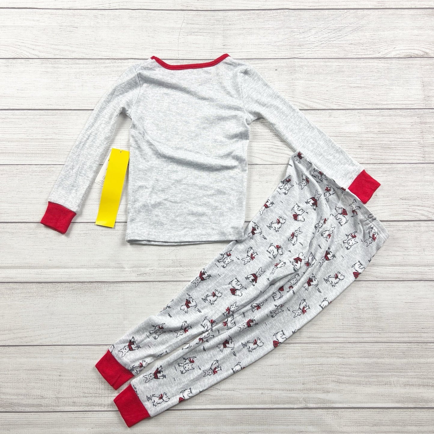 Laura Ashley Girls Pajamas 2pc Set Dog Print Heart Snug Fit NWT 4T