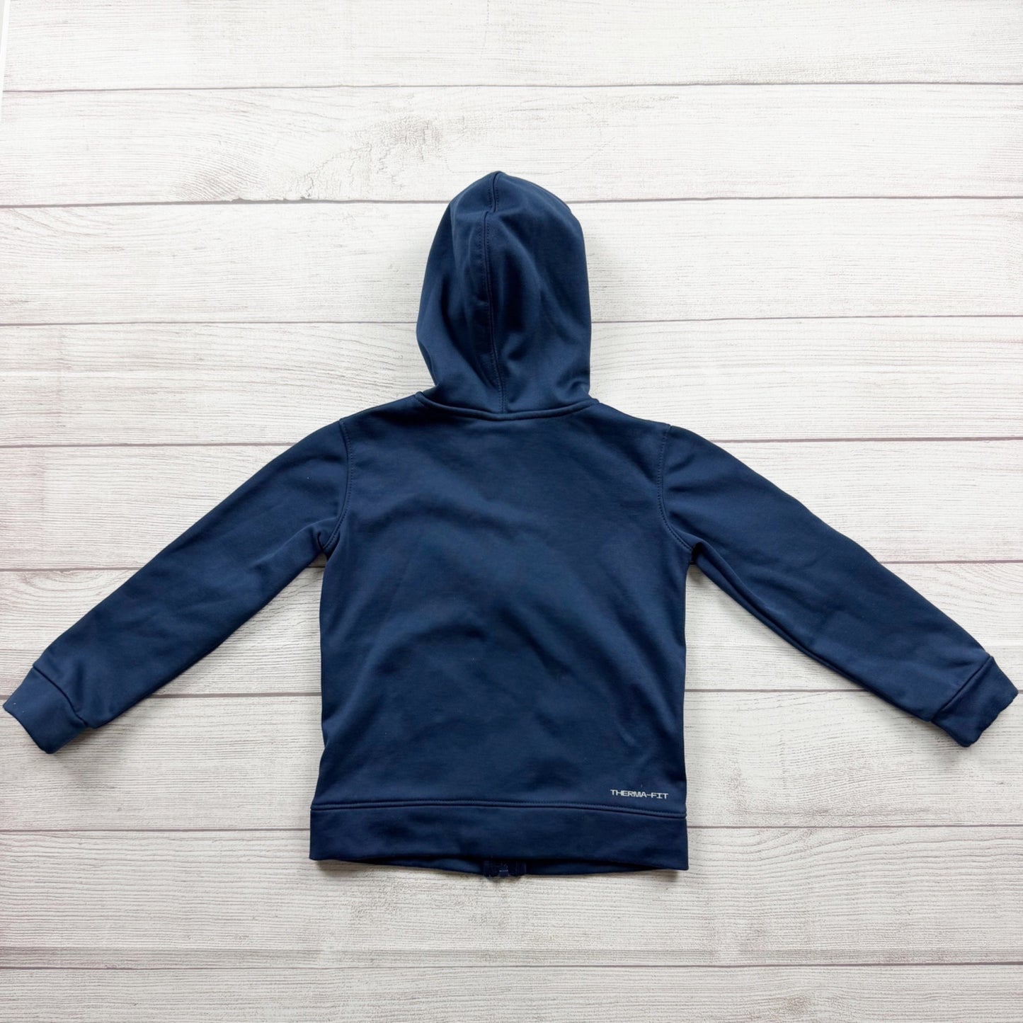 Nike Therma Fit Navy Blue Full Zip Hoodie Sweatshirt Jacket 4T