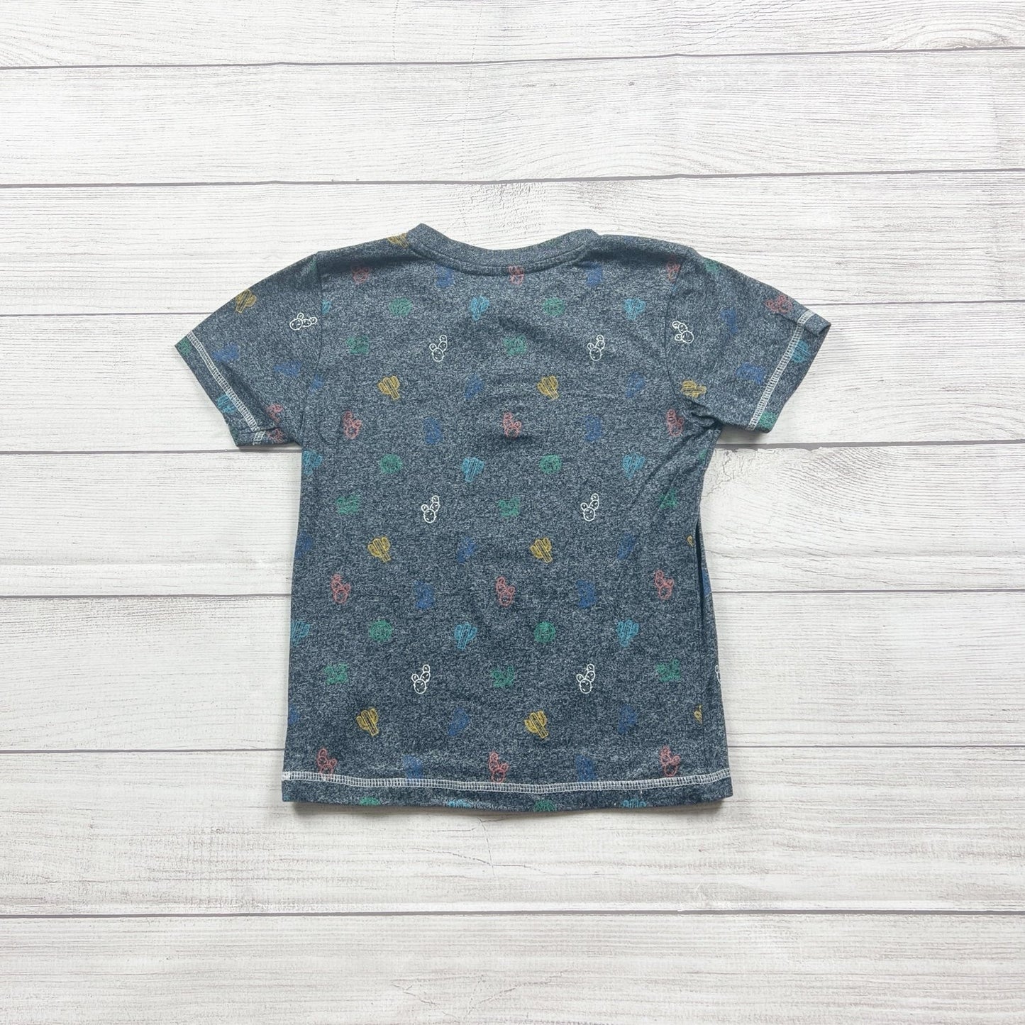 Free Planet Boys Henley Shirt Short Sleeve Tee Cactus Print Button Neck Top 6