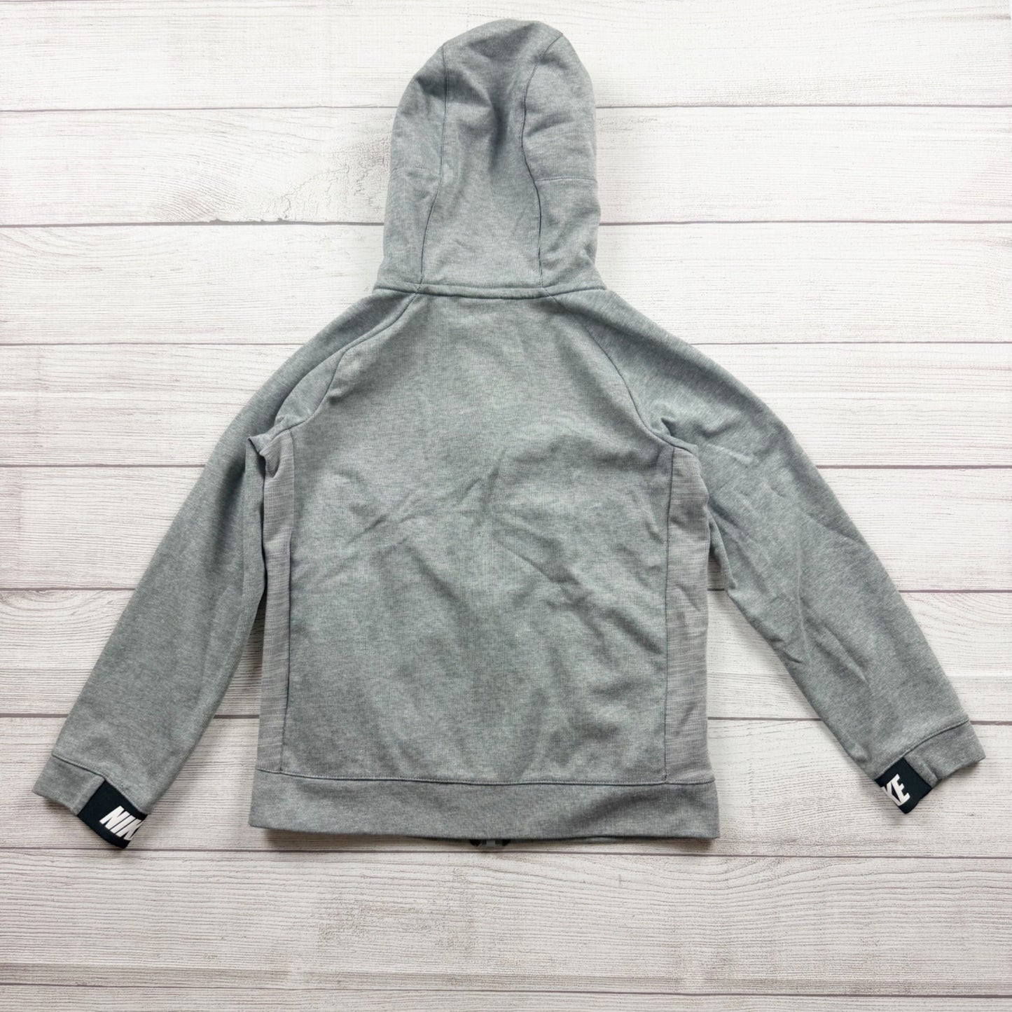 Nike Kids Gray Full Zip Hoodie Sweatshirt Pockets M 10-12