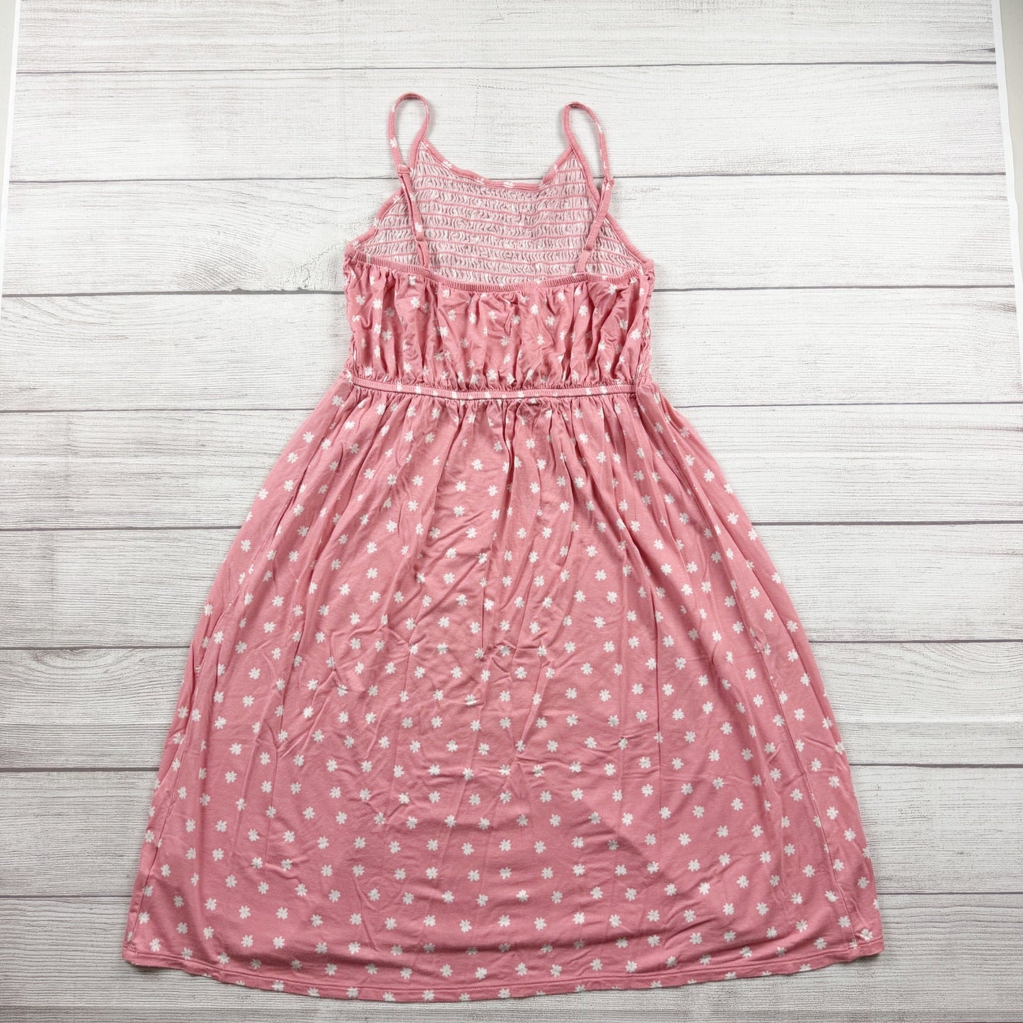 Wonder Nation Girls Dress Daisy Smocked Spaghetti Strap Maxi Dress XL 14-16