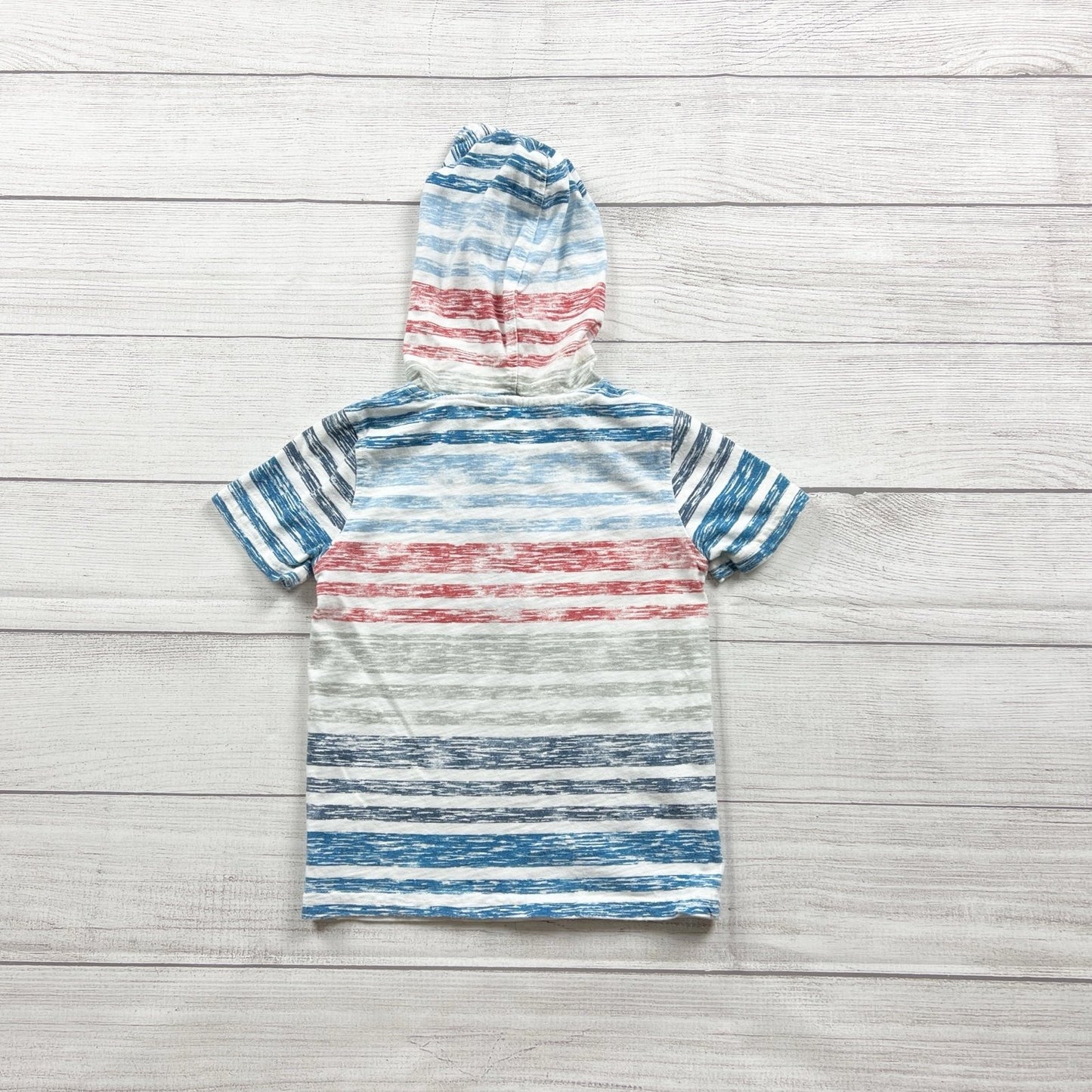 Kids Headquarters Striped Hooded T-Shirt Short Sleeve 3T