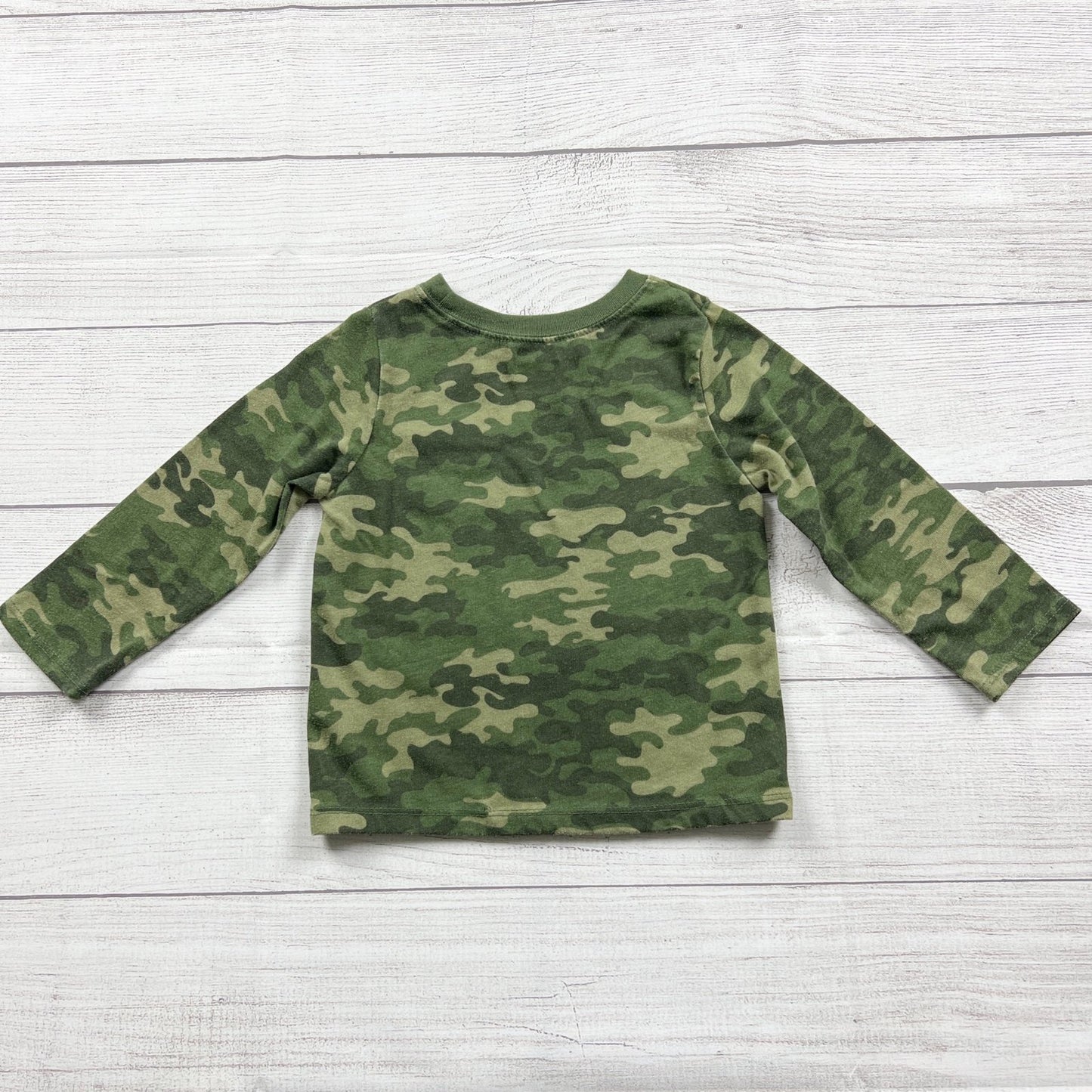 Garanimals Toddler Camouflage Long Sleeve Shirt Green 18-24 Months