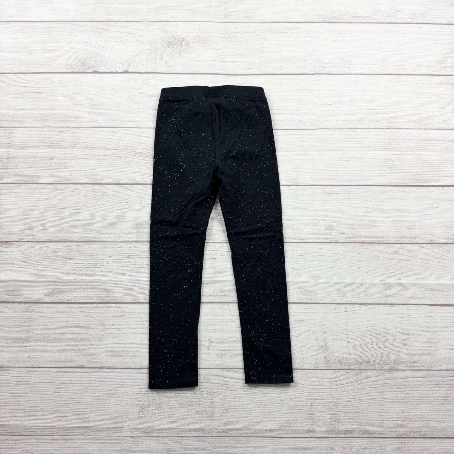 Cat & Jack Girls Black Sparkle Leggings 4T