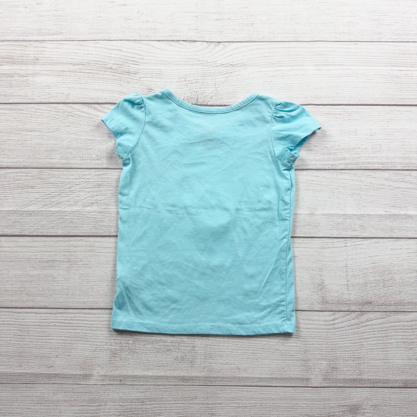 Disney Frozen Olaf Girls Short Sleeve Graphic Tee “Cute” Heart Shirt Toddler 4T