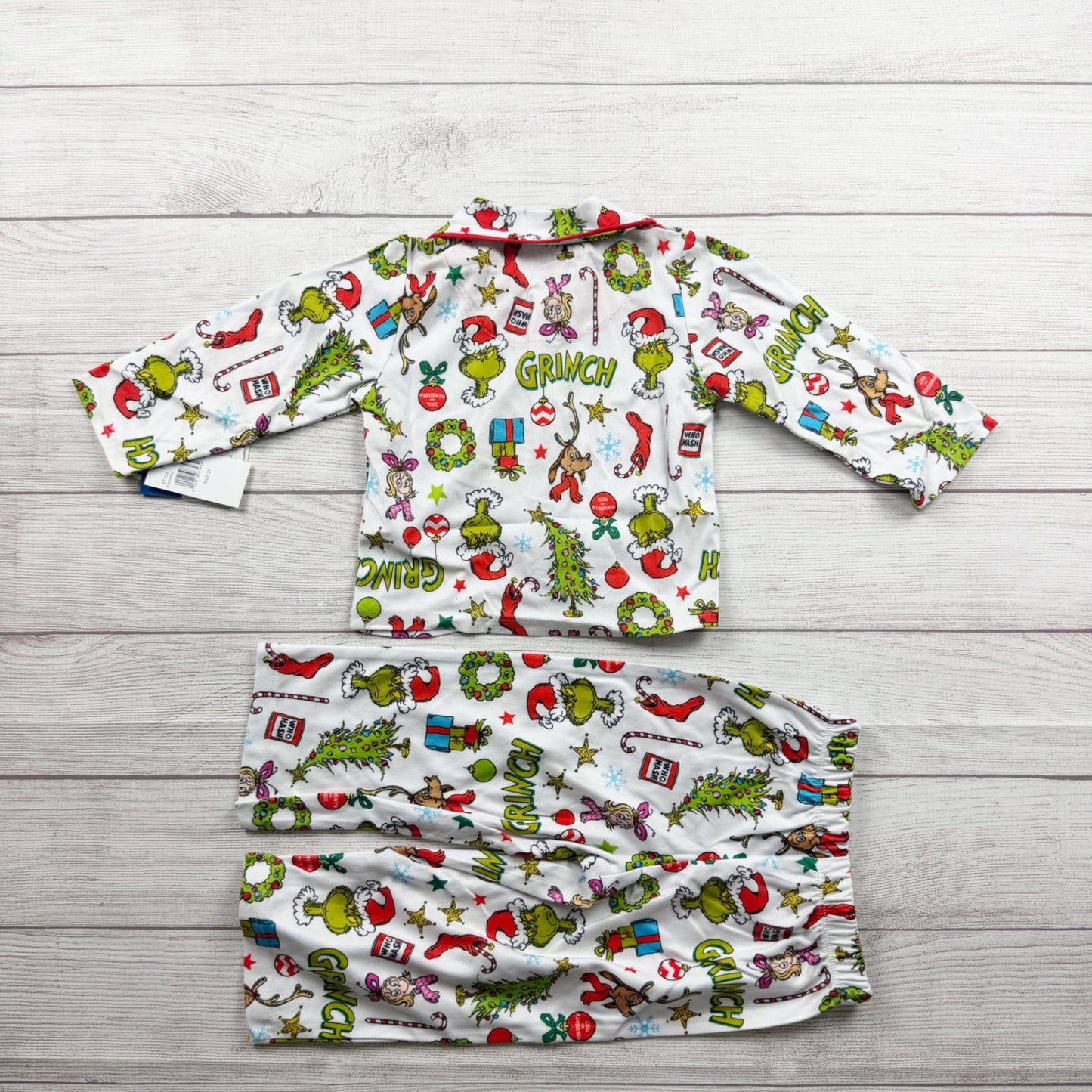 Dr Seuss The Grinch Toddler Pajama Set Christmas Holiday NWT 2T