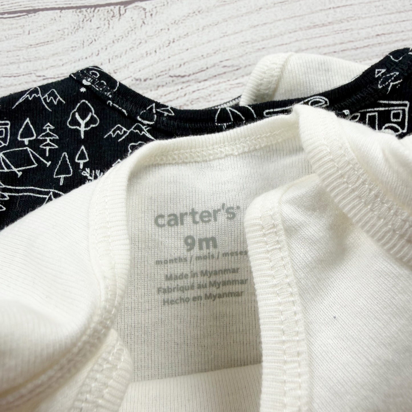 Carter’s Baby Boys 5 Pack Adventure Themed Short Sleeve Bodysuits NWT 6-9 Months