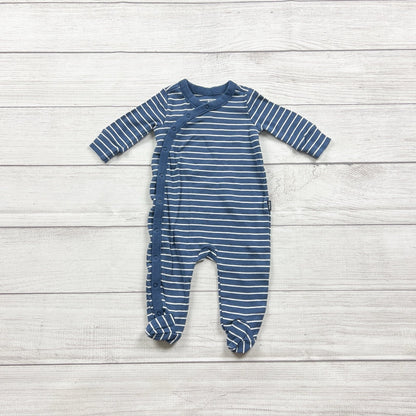 Baby Gap Blue White Striped Footed Sleeper Snap 0-3 Months