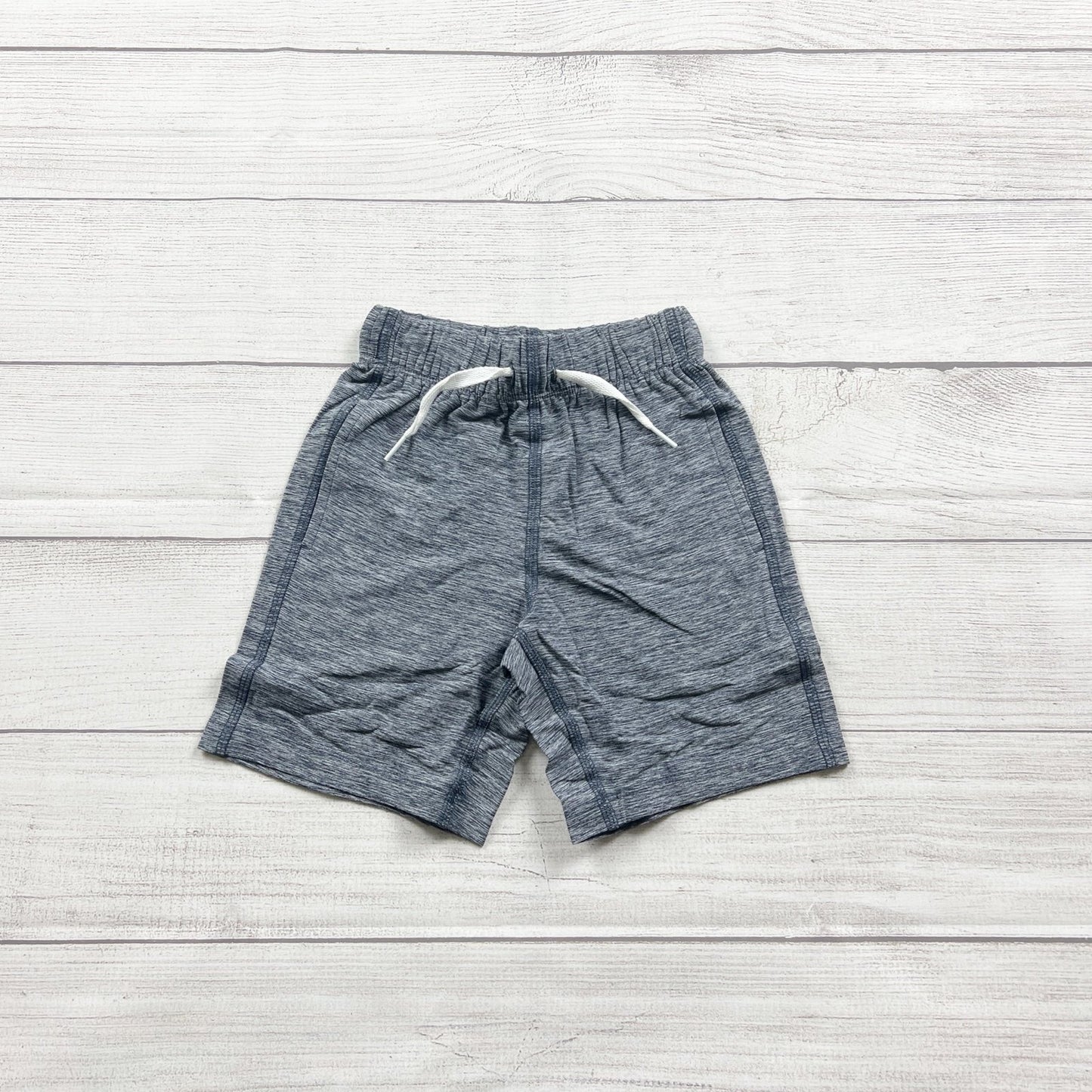 Hanna Andersson Kids Elastic Waist Athletic Shorts Heather Blue NWT NIP 3T