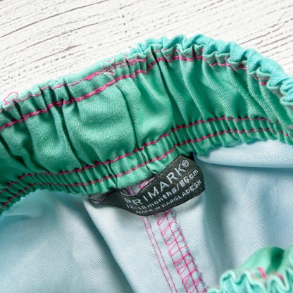 Primark Baby Boy Swim Trunks Ombre Board Shorts Drawstring 12-18 Months