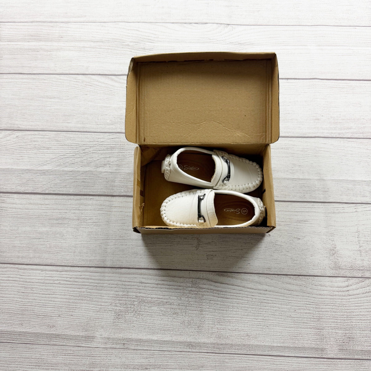 Kids White Loafers Slip On Shoes Casual Lightweight Toddler 5