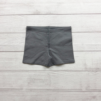 Primary Kids Gray Bike Shorts Soft Stretch Fabric Cotton Blend 6-7