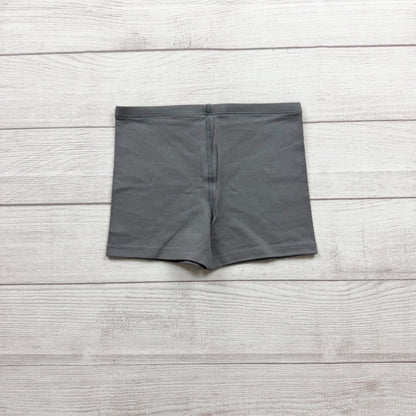 Primary Kids Gray Bike Shorts Soft Stretch Fabric Cotton Blend 6-7