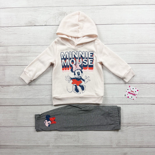 Disney Minnie Mouse Toddler Hoodie Leggings Matching Set Outfit NWT 2T
