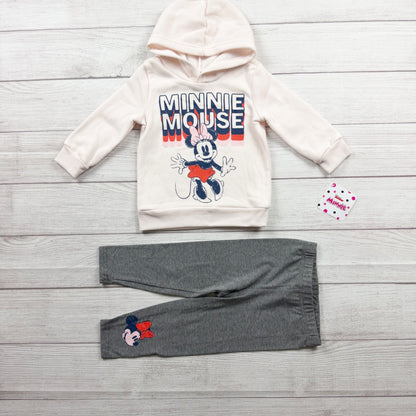 Disney Minnie Mouse Toddler Hoodie Leggings Matching Set Outfit NWT 2T