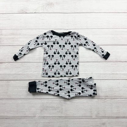 Disney Junior Mickey Mouse Toddler Pajamas 2 Piece Snug Fit Long Sleeve PJs 2T