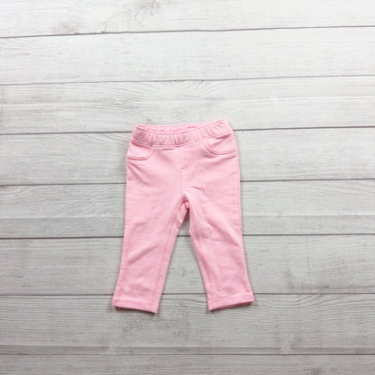 Jumping Beans Baby Girls Pink Stretch Pants Soft Cotton Blend NWT 9-12 Months