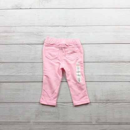 Jumping Beans Baby Girls Pink Stretch Pants Soft Cotton Blend NWT 9-12 Months