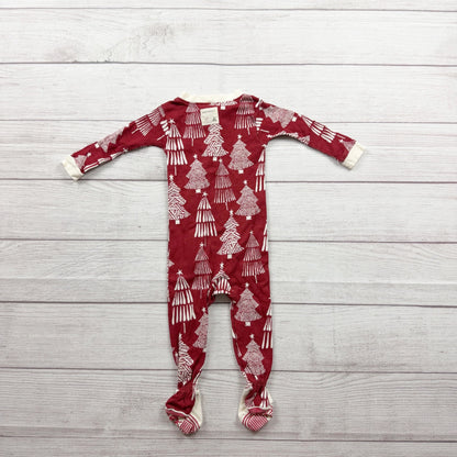 Burt's Bees Baby Organic Cotton Christmas Footed Pajamas 3-6 Months
