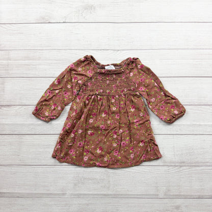 The Children’s Place Floral Smocked Baby Toddler Girl Dress 18-24 Months