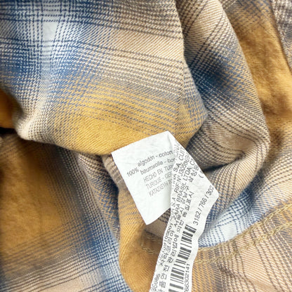 Zara Boys Plaid Button Up Shirt Long Sleeve 13-14