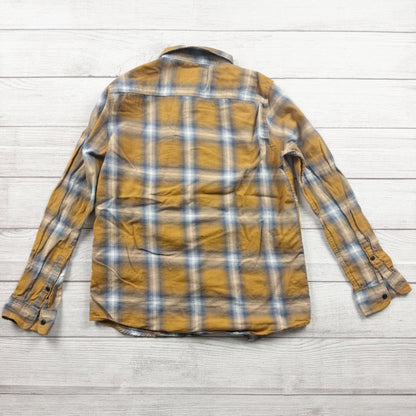 Zara Boys Plaid Button Up Shirt Long Sleeve 13-14