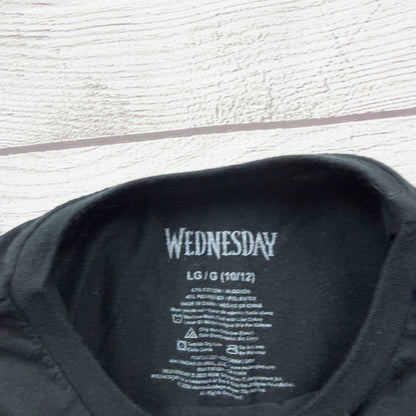 Wednesday Addams Girls Graphic T Shirt Short Sleeve Tee We Wear Black 10-12
