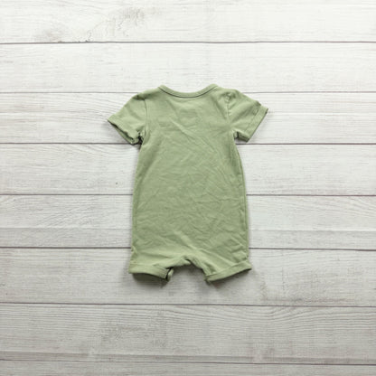 Cat & Jack Baby Romper So Franken Cute Graphic Green Short Sleeve 6-9 Months