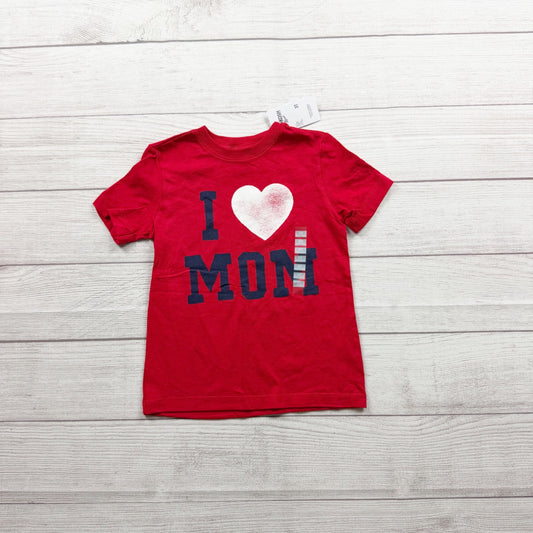 OshKosh Originals I Heart Mom Red Graphic Cotton Toddler T-Shirt NWT 3T
