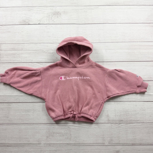 Champion Toddler Girls Pink Logo Hoodie Soft Comfortable Pullover Sweatshirt 2T