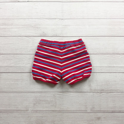 Hanna Andersson Red White Blue Striped Shorts 120 6-7